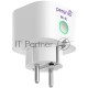 Умный комплект безопасности Smart Power Plug is a device to control remotely via Wi-Fi connected through it load, measure its power and monitor electrical energy consumption. White color, multi language version.