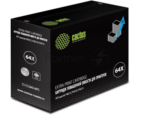 Картридж лазерный Cactus CS-CC364X-MPS черный (30000стр.) для HP LJ P4015/P4515