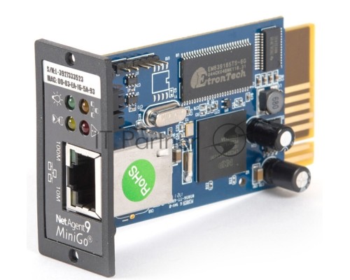 Модуль-SNMP DL 801 SKAT UPS-1000 RACK/3000 RACK Мониторинг и упр-е по Ethernet SNMP module DL 801 SKAT UPS-1000 RACK / 3000 RACK Monitoring and control via Ethernet
