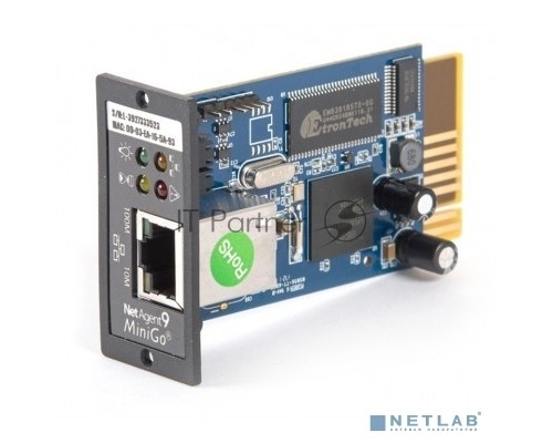 Модуль-SNMP DL 801 SKAT UPS-1000 RACK/3000 RACK Мониторинг и упр-е по Ethernet SNMP module DL 801 SKAT UPS-1000 RACK / 3000 RACK Monitoring and control via Ethernet