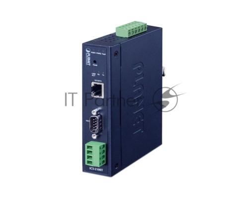 Конвертер PLANET ICS-2100T IP30 Industrial 1-Port RS232/RS422/RS485 Serial Device Server (1 x 10/100BASE-TX, -40~75 degrees C, dual 9~48V DC, Web, Telnet and SNMP management ) Конвертер PLANET ICS-2100T IP30 Industrial 1-Port RS232/RS422/RS485 Serial Device Server (1 x 10/100BASE-TX, -40~75 degrees C, dual 9~48V DC, Web, Telnet and SNMP management )