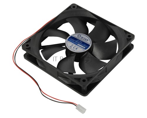 Вентилятор для корпуса 5bites FB12025S-12L2 черный, пластик,  120mm, 1200rpm, 25db, 2-pin