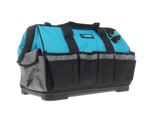 [Сумки, ящики, тележки инструментальные] Gross Сумка для инструмента Handwerker, 42 кармана, пластик. дно, наплечный ремень, 475х260х360мм [90273]