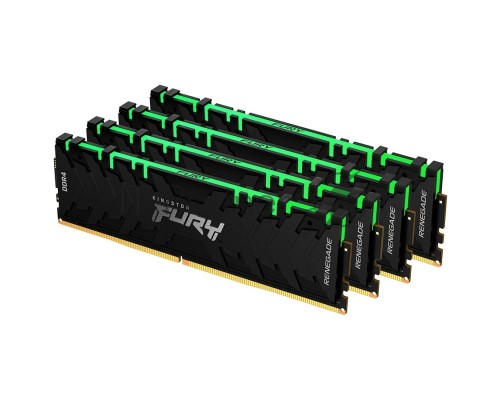 Память оперативная Kingston 32GB 3000MHz DDR4 CL15 DIMM (Kit of 4) FURY Renegade RGB