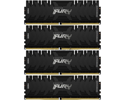 Память оперативная Kingston 32GB 3000MHz DDR4 CL15 DIMM (Kit of 4) FURY Renegade Black