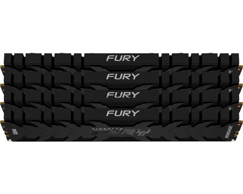 Память оперативная Kingston 32GB 3000MHz DDR4 CL15 DIMM (Kit of 4) FURY Renegade Black