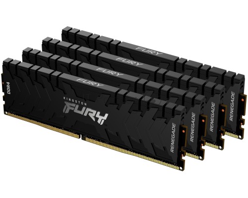 Память оперативная Kingston 32GB 3000MHz DDR4 CL15 DIMM (Kit of 4) FURY Renegade Black