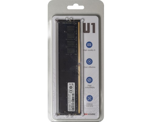 Оперативная память HIKVision DDR 4 DIMM 4Gb PC21300, 2666Mhz, HKED4041BAA1D0ZA1/4G