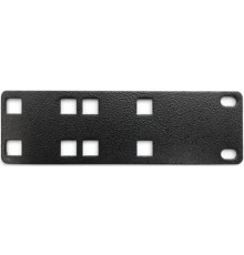 Полка Hyperline PMV1-RAL9005 Кронштейн для крепления 19 дюймового и вертикального оборудования сбоку стоек (2 шт. в комплекте)