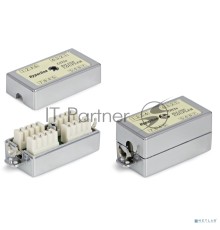 Проходной адаптер (coupler) Hyperline CA-IDC-C5e-SH-F-WH Dual IDC, категория 5e, 4 пары, экранированный