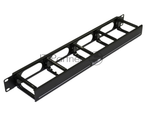 Кабельный организатор Hyperline CM-1U-5R-PL-COV с пластиковыми кольцами с крышкой, 19