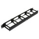 Кабельный организатор Hyperline CM-1U-5R-PL-COV с пластиковыми кольцами с крышкой, 19