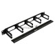 Кабельный организатор Hyperline CM-1U-5R-PL-COV с пластиковыми кольцами с крышкой, 19