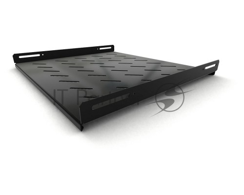 Полка стационарная Hyperline TSH3L-450-RAL9004 (TSH3L-450-RAL9005), глубина 450 мм,с боковым креплением, нагрузка до 20 кг,для шкафов серии TTB, TTBR, TTC2, TWB, TWM, TWFS,485х450мм (ШхГ), цвет черный