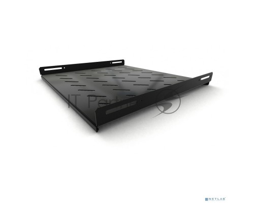 Полка стационарная Hyperline TSH3L-450-RAL9004 (TSH3L-450-RAL9005), глубина 450 мм,с боковым креплением, нагрузка до 20 кг,для шкафов серии TTB, TTBR, TTC2, TWB, TWM, TWFS,485х450мм (ШхГ), цвет черный