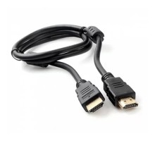 Кабель HDMI Cablexpert 19M/19M, v2.0, медь, позол.контакты, экран, 2 фер.кольца, 1м, черный, пакет (CCF2-HDMI4-1M)