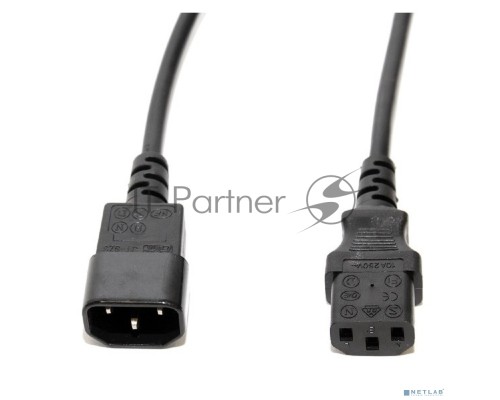 Кабель питания 5bites PC105-10A IEC-320-C13 / IEC-320-C14 / 220V / 3G*0.50MM / 1M