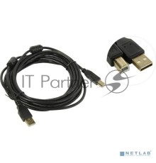 Проф. кабель 5bites UC5010-050A EXPRESS USB2.0 / AM-BM / FERRITES / 5M / BLACK