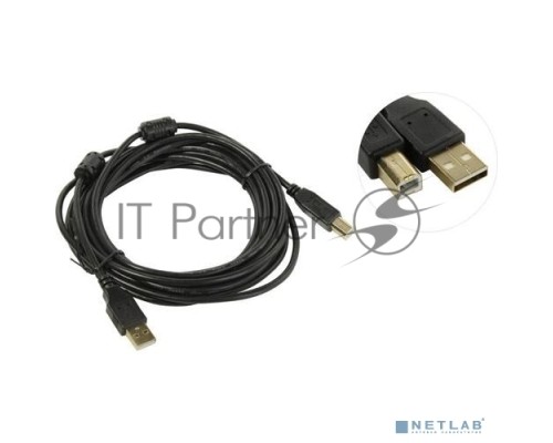 Проф. кабель 5bites UC5010-050A EXPRESS USB2.0 / AM-BM / FERRITES / 5M / BLACK