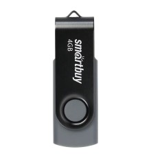 Smartbuy USB Drive 4GB Twist Black (SB004GB2TWK)