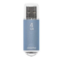 Smartbuy USB Drive 4GB V-Cut Blue (SB4GBVC-B)