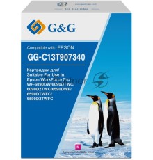 Картридж струйный G&G GG-C13T907340 пурпурный (120мл) для Epson WorkForce Pro WF-6090DW/6090DTWC/6090D2TWC/6590DWF