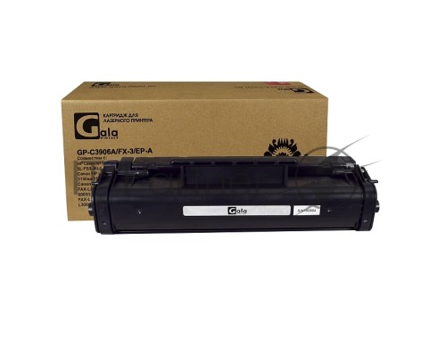 Картридж GalaPrint GP-C3906A/FX-3/EP-A чёрный (2500 стр.) для HP LaserJet 5L/6L/3100/3150/3100se/3100xi/3150se/3150xi/5LXtra/5L-FS/LJ6Lgold/LJ6LPro LJ6Lse/LJ6Lxi/Canon FAX-L200/FAX-L220/FAX-L240/FAX-L250/FAX-L260/FAX-L260i/FAX-L280/FAX-L290/FAX-L295/i-SE