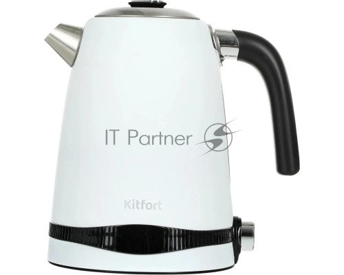 Чайник электрический Kitfort KT-6121-2 1.7л. 2200Вт белый (корпус: нержавеющая сталь/пластик)
