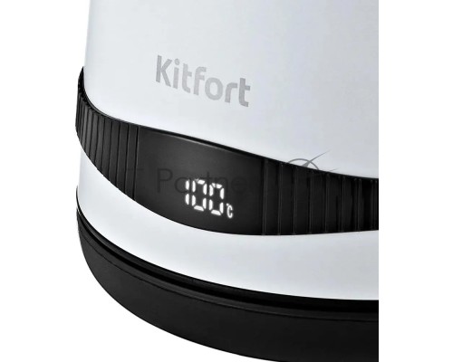 Чайник электрический Kitfort KT-6121-2 1.7л. 2200Вт белый (корпус: нержавеющая сталь/пластик)