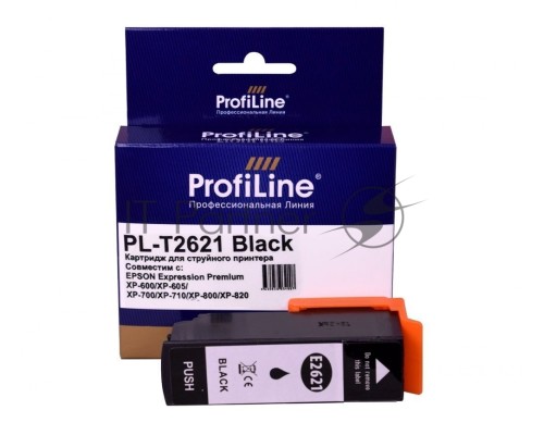 Струйный картридж PL-T1631 для принтеров EPSON WorkForce 2010/2510/2520/2530/2540/2630/2650/2660 с чернилами Black ProfiLine