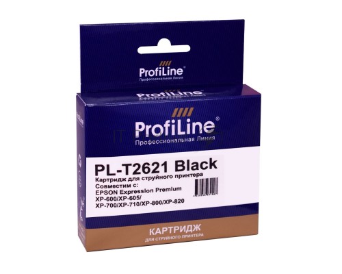 Струйный картридж PL-T1631 для принтеров EPSON WorkForce 2010/2510/2520/2530/2540/2630/2650/2660 с чернилами Black ProfiLine