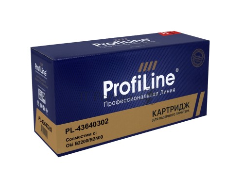 Картридж PL-43640302 для принтеров Oki B2200/B2400 2000 копий ProfiLine