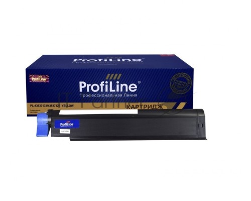 Картридж PL-43837133/43837129 для принтеров Oki C9655 Yellow 22000 копий ProfiLine