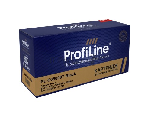 Картридж PL-S050087 для принтеров Epson EPL-5900/EPL-5900L/EPL-6100/EPL-6100L Black 6000 копий ProfiLine