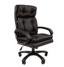 Офисное кресло Chairman 442 экопремиум черный (черный пластик) (7127984)