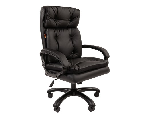 [Офисные кресла] Офисное кресло Chairman 442 экопремиум черный (черный пластик) (7127984)