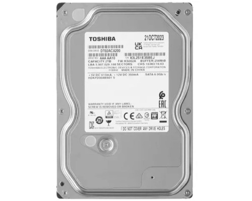 [Жесткий диск] 2TB Toshiba (DT02ACA200) {SATA 6.0Gb/s, 7200 rpm, 256Mb buffer, 3.5