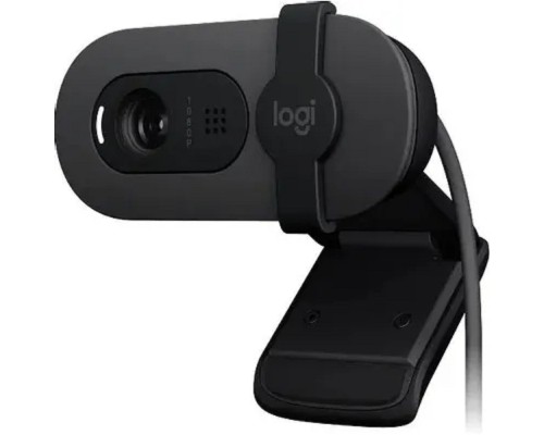[Web-камеры] Камера Web Logitech HD Webcam Brio 90 графитовый 2Mpix (1920x1080) USB Type-C с микрофоном (960-001581)