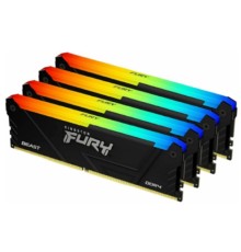 Память DDR4 4x8GB 3600MHz Kingston KF436C17BB2AK4/32 Fury Beast RGB RTL Gaming PC4-28800 CL17 DIMM 288-pin 1.35В kit single rank с радиатором Ret