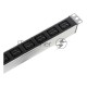 Верт блок розет Rem-16 с авт 16А 10 Shuko 10IEC60320 C19 16A алюм 33-38U 3м