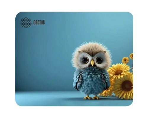 [Кактус коврики] Коврик для мыши Cactus Owl blue 220x180x2мм (CS-MP-P07XS)