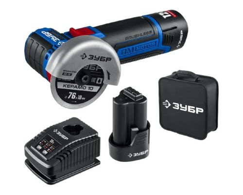 [Электроинструмент] Углошлифовальная машина Зубр Профессионал AB-76-22 20000об/мин рез.шпин.:M5 d=76мм