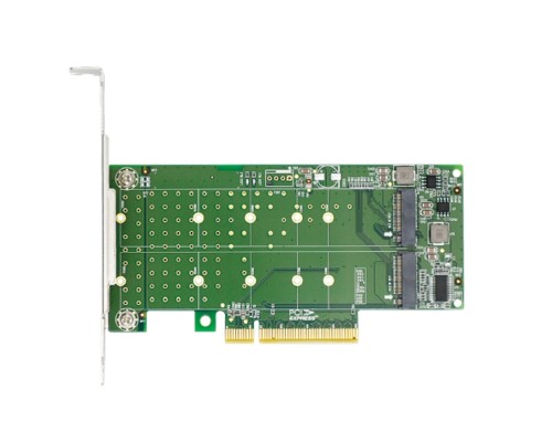 [Сетевое оборудование] Lr-Link LRNV95N8 PCIe x8 to 2-Port M.2 NVMe Adapter, Supports 2*M.2 NVMe SSD for 2230, 2242, 2260,2280 and 22110mm