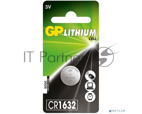 Батарейка GP CR1632-7CR1 10/100/900 (1 шт. в уп-ке)