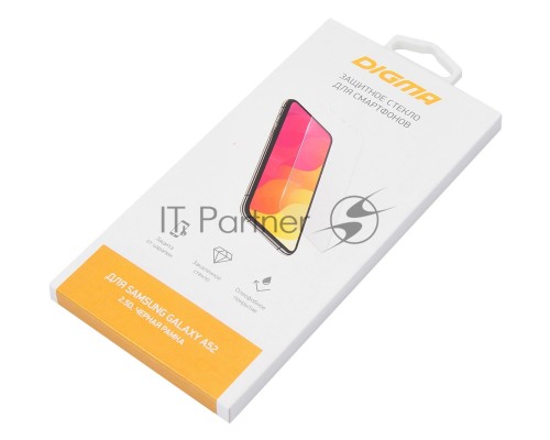 Защитное стекло для экрана Digma для Samsung Galaxy A52 2.5D 1шт. (DGG2SAA52A)