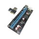 Переходник/удлинитель USB Riser card PCI-E x1 Male to PCI-E x16 Female с питанием 6Pin, EpciEkit ver009S, Espada, в комплекте кабель usb3.0