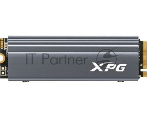 Твердотельный накопитель SSD M.2 2280 1TB ADATA XPG GAMMIX S70 Client SSD [AGAMMIXS70-1T-C] PCIe Gen4x4 with NVMe, 7400/5500, IOPS 350/720K, MTBF 2M, 3D TLC, 740TBW, 0,41DWPD, Heatsink, RTL