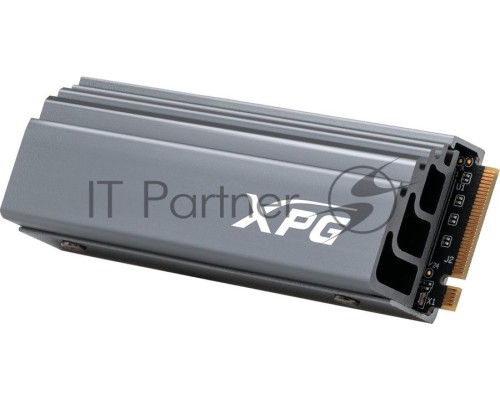 Твердотельный накопитель SSD M.2 2280 1TB ADATA XPG GAMMIX S70 Client SSD [AGAMMIXS70-1T-C] PCIe Gen4x4 with NVMe, 7400/5500, IOPS 350/720K, MTBF 2M, 3D TLC, 740TBW, 0,41DWPD, Heatsink, RTL