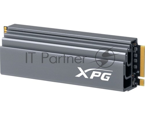 Твердотельный накопитель SSD M.2 2280 1TB ADATA XPG GAMMIX S70 Client SSD [AGAMMIXS70-1T-C] PCIe Gen4x4 with NVMe, 7400/5500, IOPS 350/720K, MTBF 2M, 3D TLC, 740TBW, 0,41DWPD, Heatsink, RTL