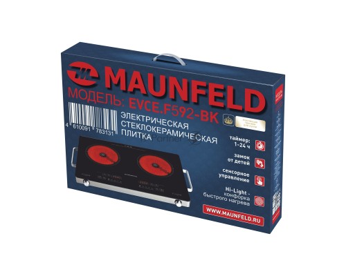 Электрическая плитка Maunfeld EVCE.F592-BK